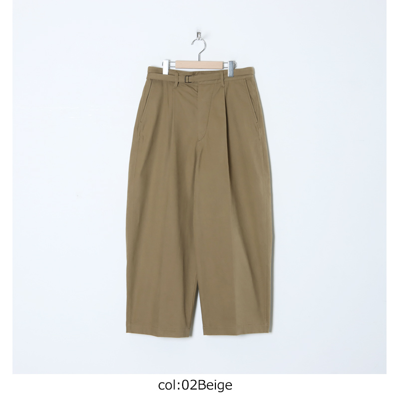 blurhms(֥顼ॹ) Brushed Twill Belted Trousers