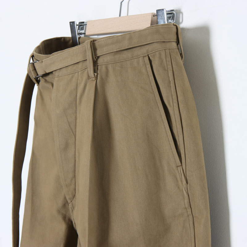 blurhms(֥顼ॹ) Brushed Twill Belted Trousers