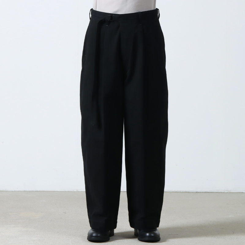 blurhms(֥顼ॹ) Brushed Twill Belted Trousers