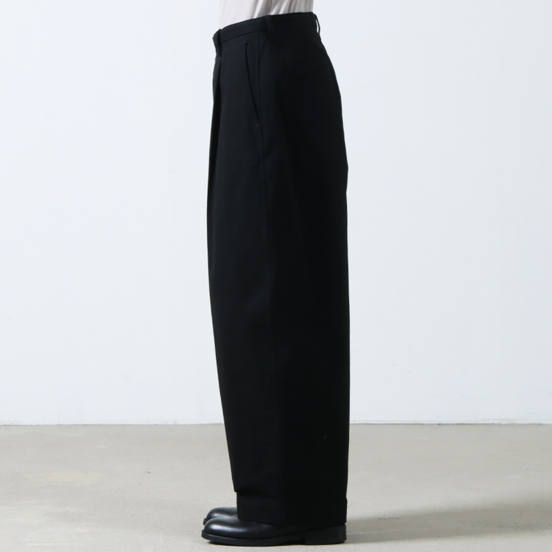 blurhms(֥顼ॹ) Brushed Twill Belted Trousers