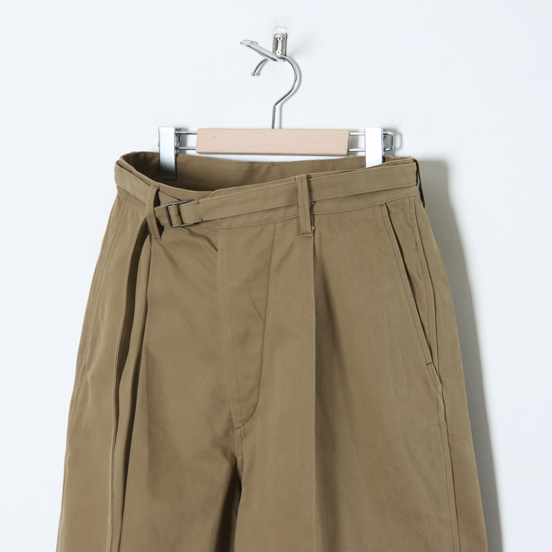 blurhms(֥顼ॹ) Brushed Twill Belted Trousers