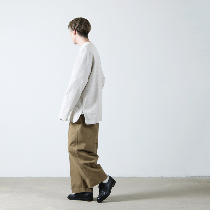 blurhms(֥顼ॹ) Brushed Twill Belted Trousers