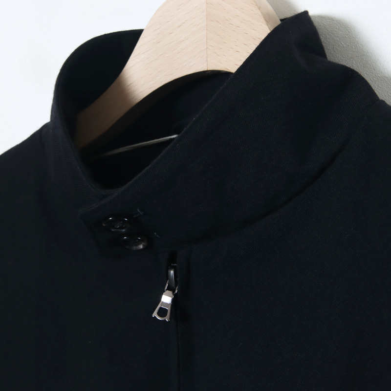 blurhms(֥顼ॹ) Rough Wool Gabardine Harrington Jacket