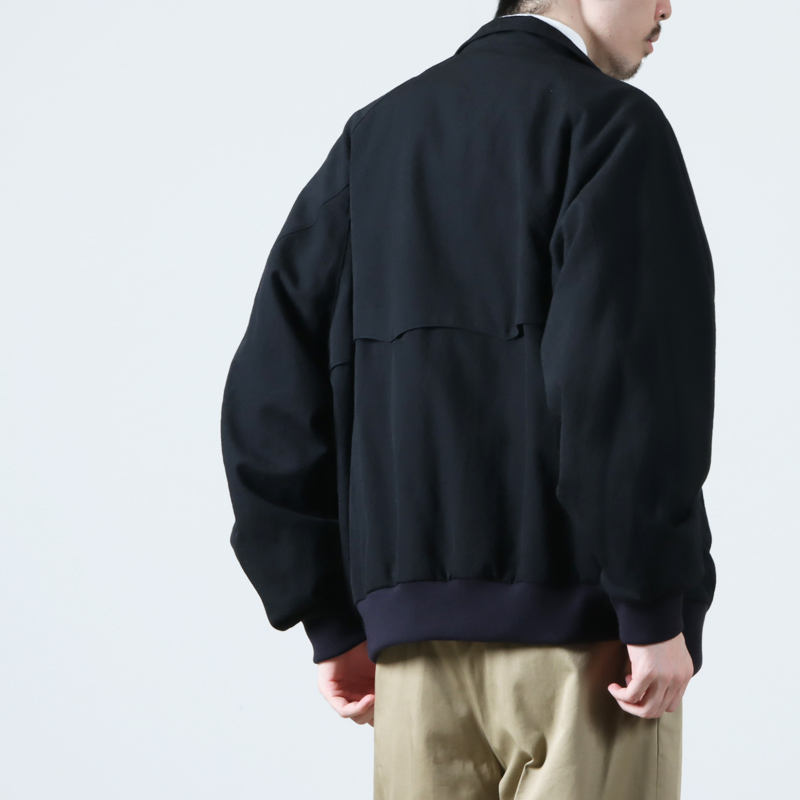 blurhms(֥顼ॹ) Rough Wool Gabardine Harrington Jacket