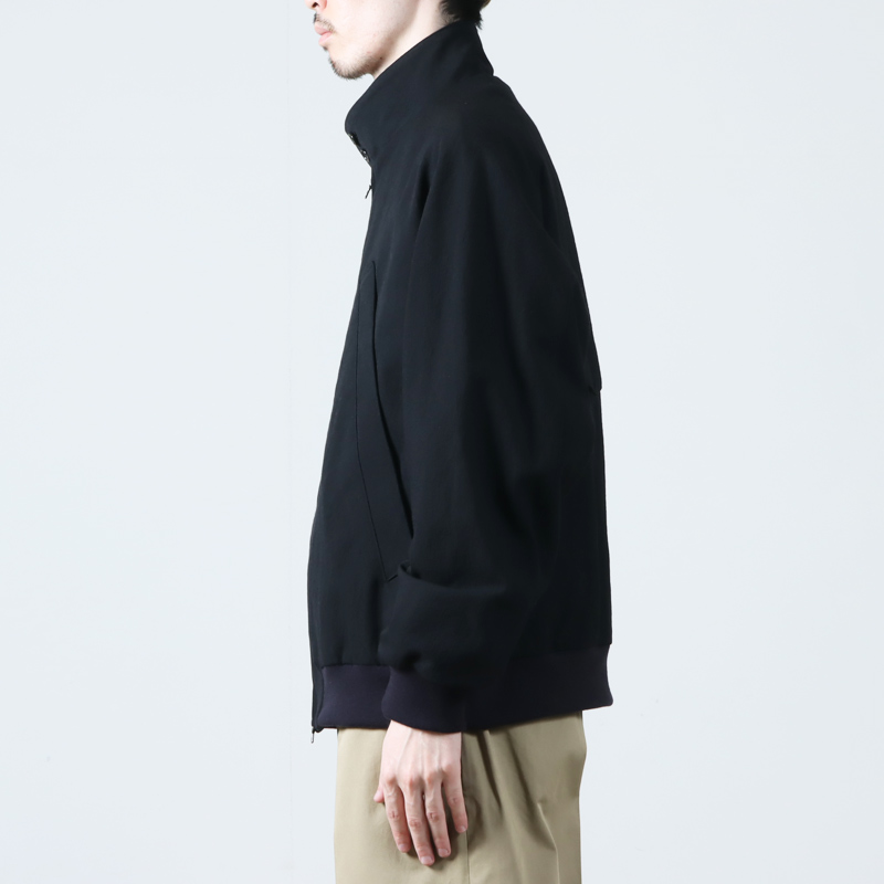 blurhms(֥顼ॹ) Rough Wool Gabardine Harrington Jacket