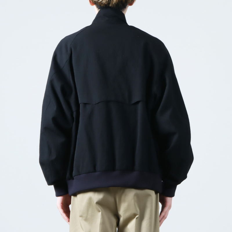 blurhms(֥顼ॹ) Rough Wool Gabardine Harrington Jacket