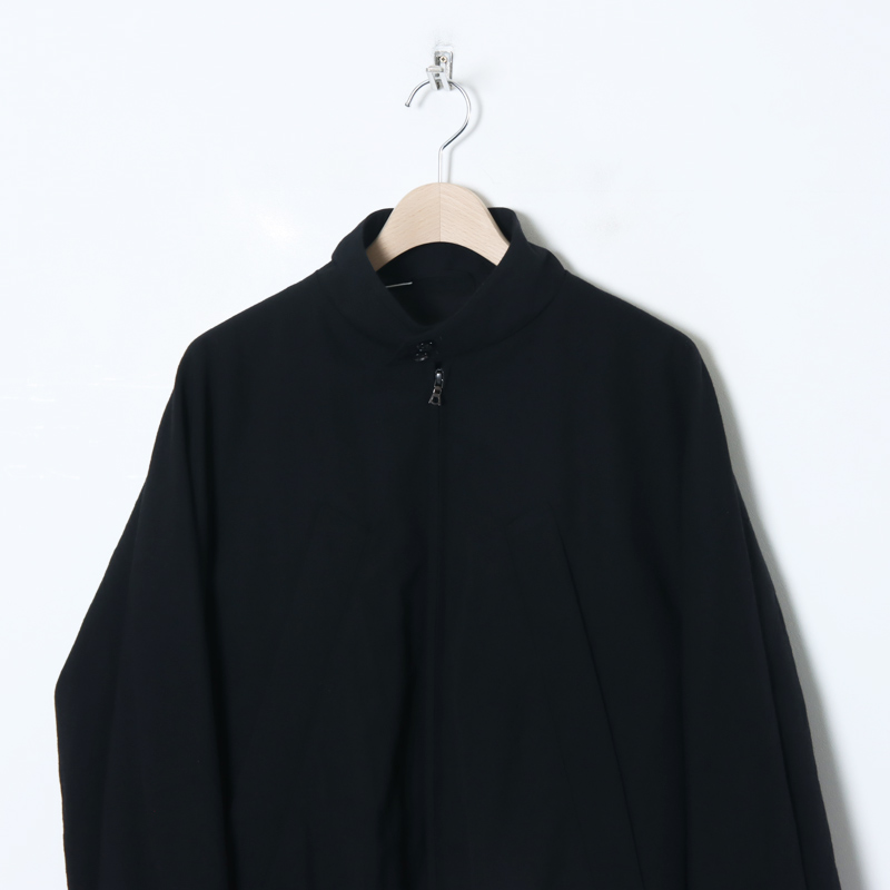 blurhms(֥顼ॹ) Rough Wool Gabardine Harrington Jacket