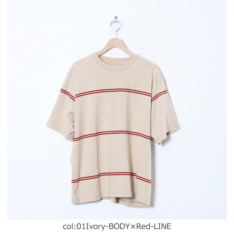 blurhms(֥顼ॹ) C/NAPP Border Plain Tee