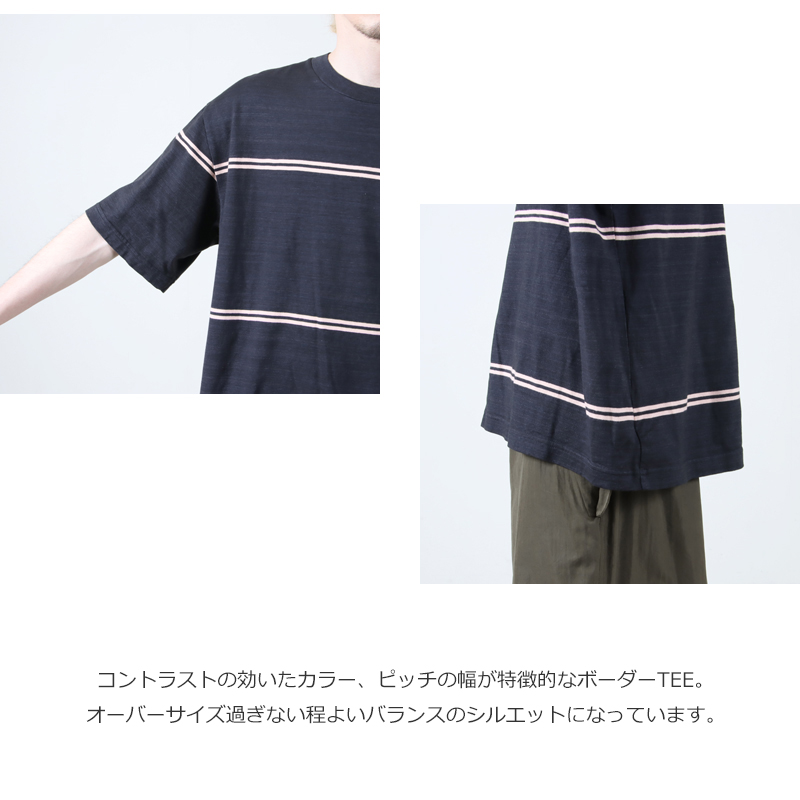 blurhms(֥顼ॹ) C/NAPP Border Plain Tee