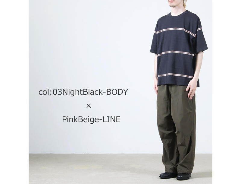 blurhms(֥顼ॹ) C/NAPP Border Plain Tee