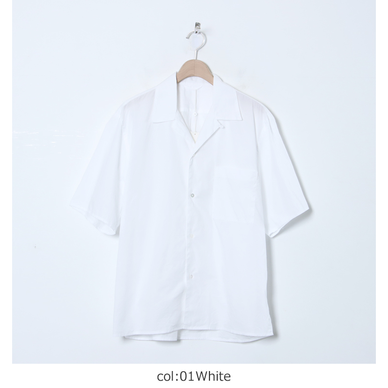 blurhms(֥顼ॹ) Chambray Open-Collar Shirt