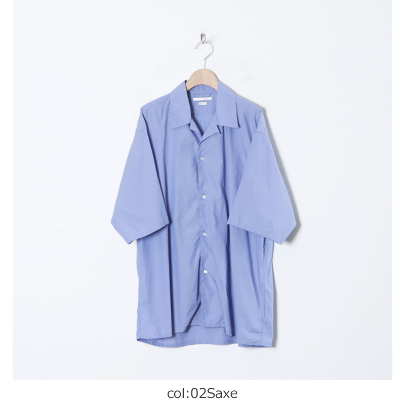 blurhms(֥顼ॹ) Chambray Open-Collar Shirt