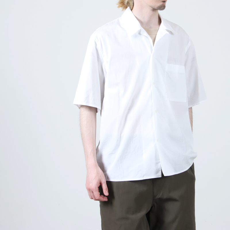 blurhms(֥顼ॹ) Chambray Open-Collar Shirt