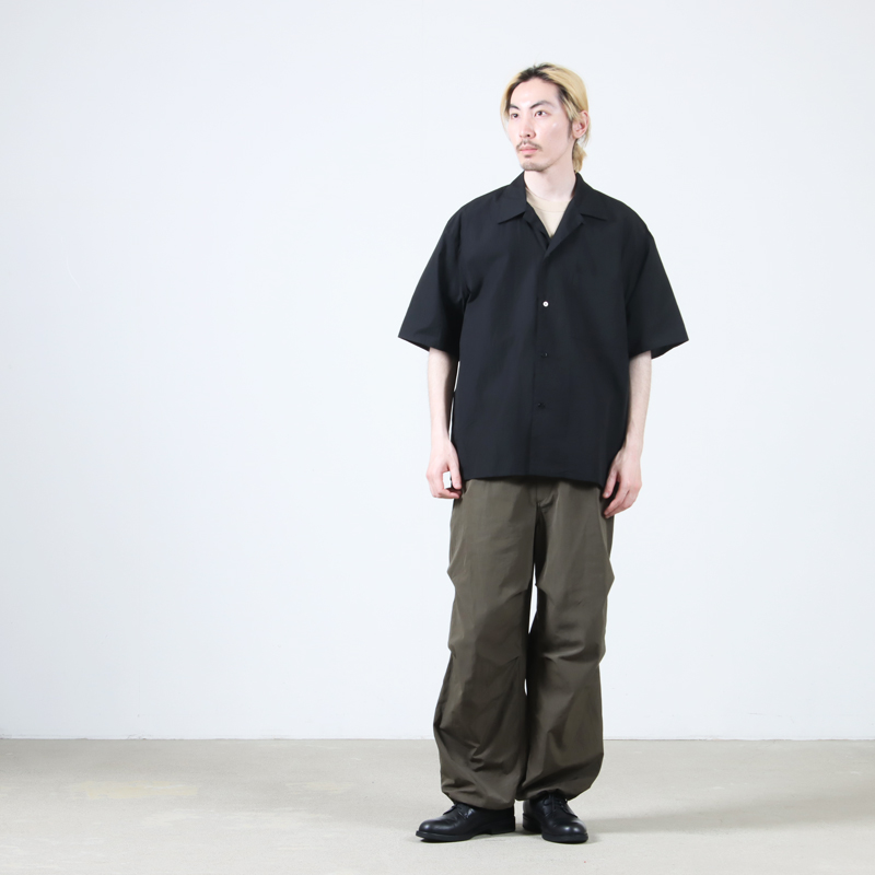 blurhms(֥顼ॹ) Chambray Open-Collar Shirt