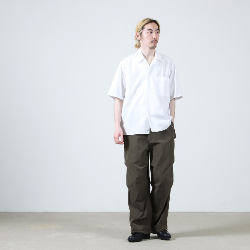 blurhms(֥顼ॹ) Chambray Open-Collar Shirt