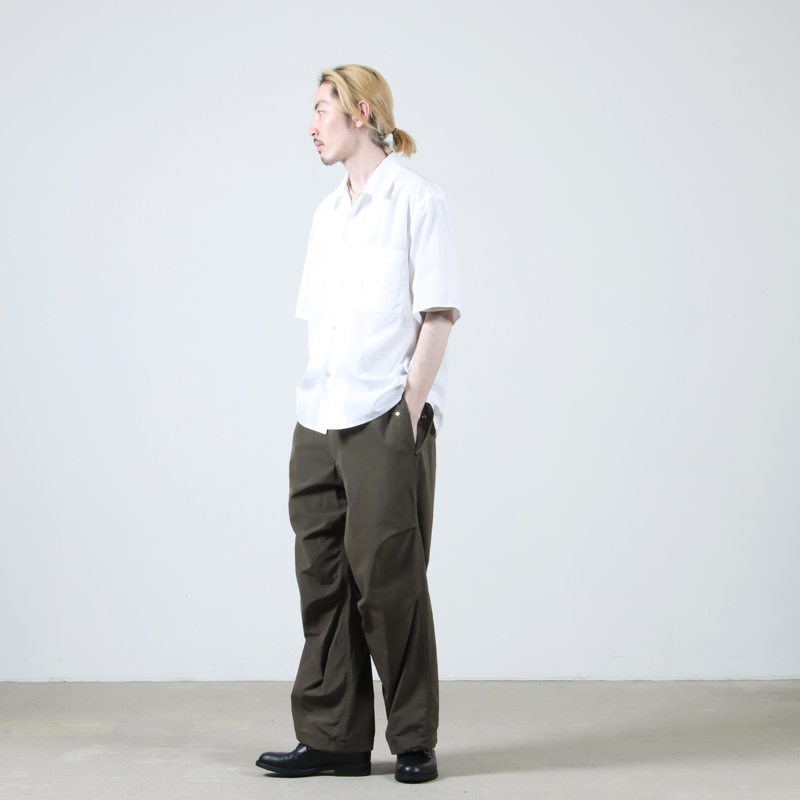 blurhms(֥顼ॹ) Chambray Open-Collar Shirt