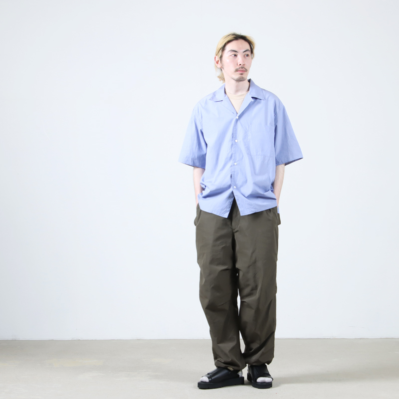 blurhms(֥顼ॹ) Chambray Open-Collar Shirt