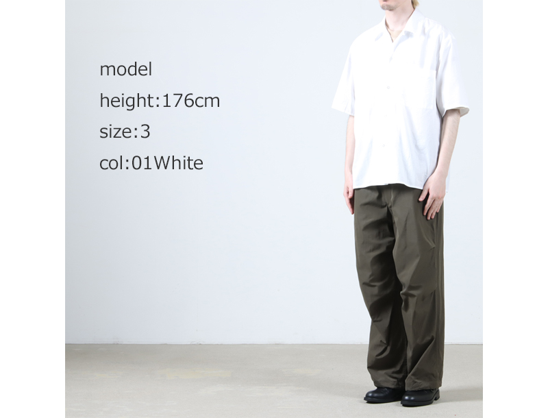 blurhms(֥顼ॹ) Chambray Open-Collar Shirt