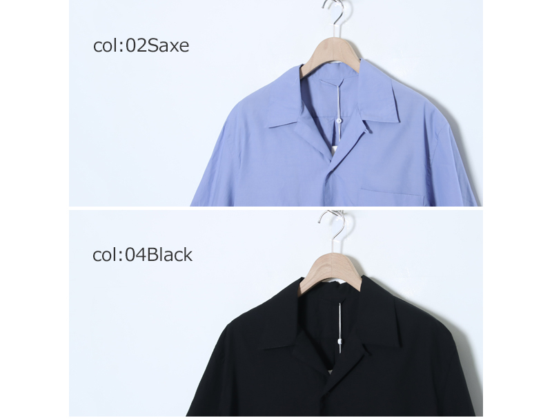 blurhms(֥顼ॹ) Chambray Open-Collar Shirt
