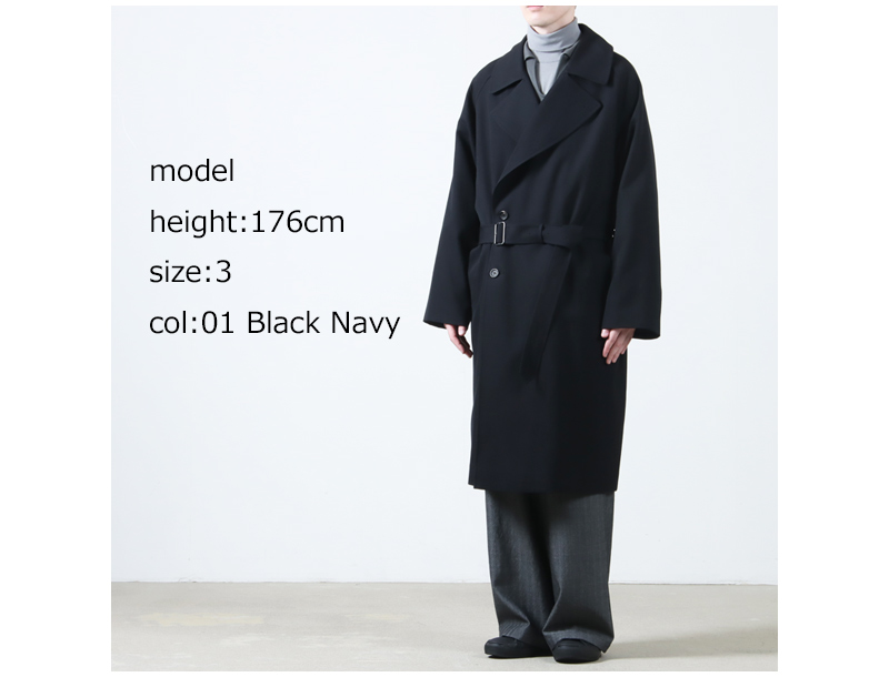 blurhms(֥顼ॹ) Wool Gabardine Trench Coat