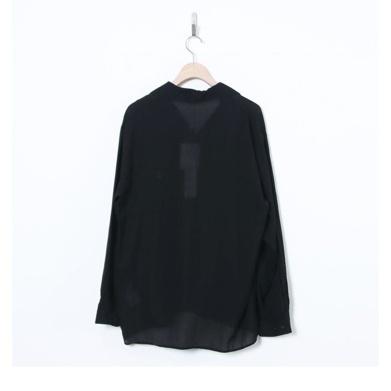blurhms(�֥顼�ॹ) Silk-Co Voile Open-collar Shirt L/S