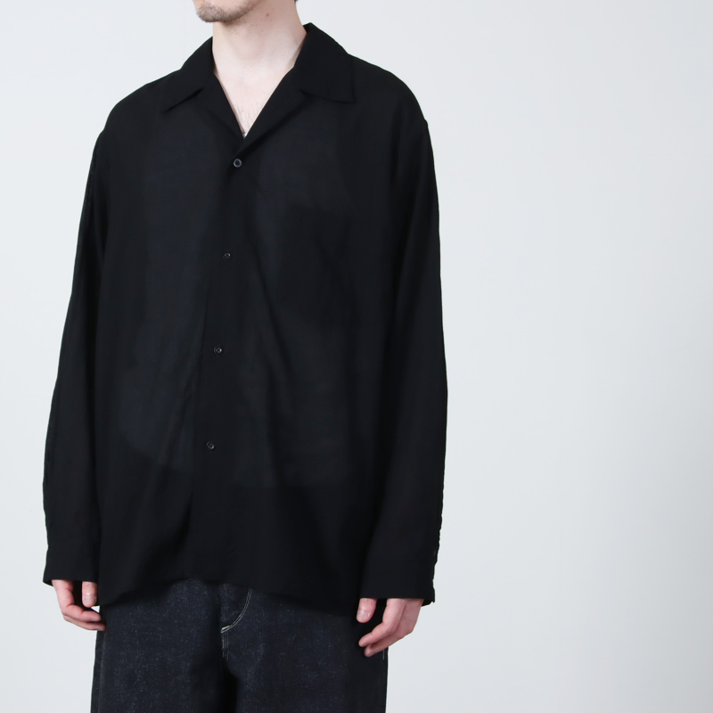 blurhms(�֥顼�ॹ) Silk-Co Voile Open-collar Shirt L/S