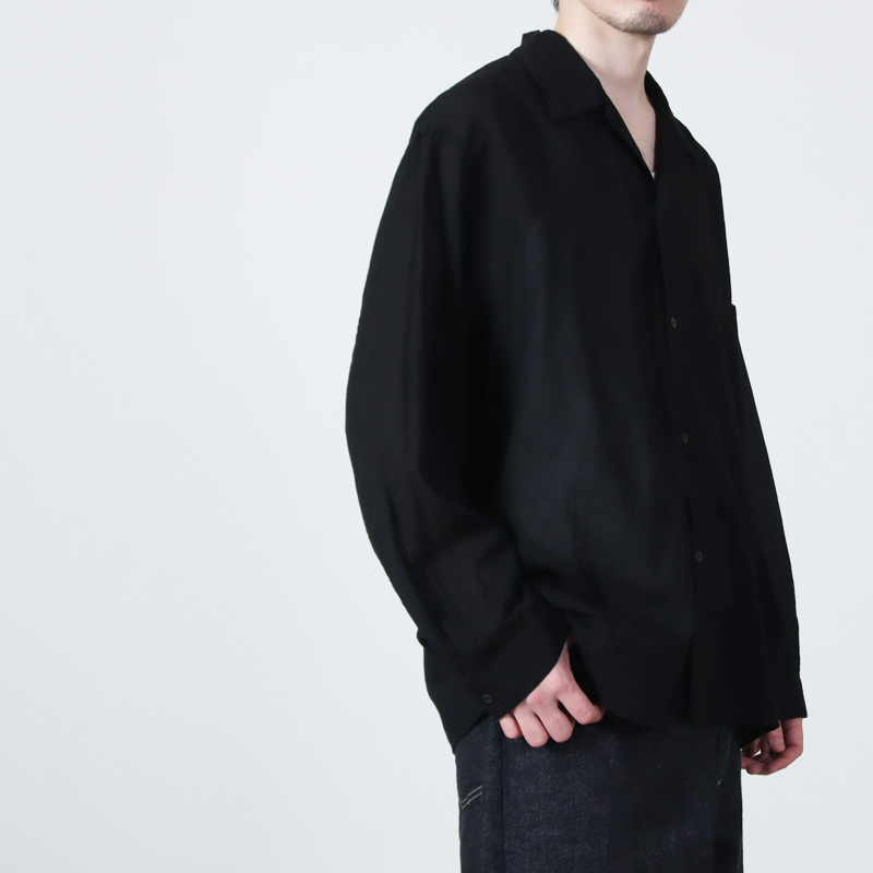 blurhms(�֥顼�ॹ) Silk-Co Voile Open-collar Shirt L/S