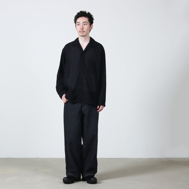 blurhms(�֥顼�ॹ) Silk-Co Voile Open-collar Shirt L/S