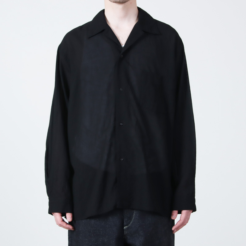 blurhms(�֥顼�ॹ) Silk-Co Voile Open-collar Shirt L/S