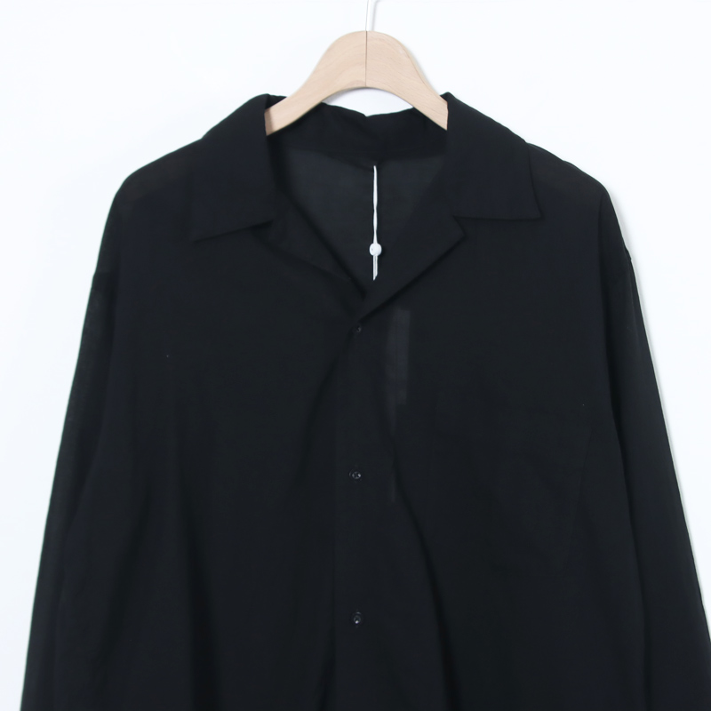 blurhms(�֥顼�ॹ) Silk-Co Voile Open-collar Shirt L/S