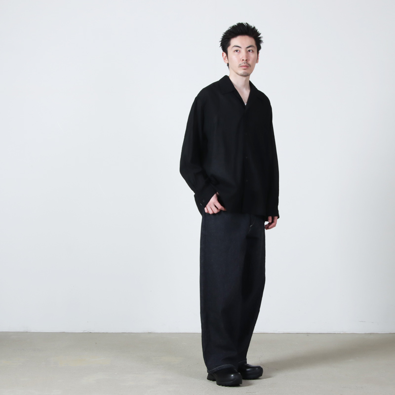 blurhms(�֥顼�ॹ) Silk-Co Voile Open-collar Shirt L/S