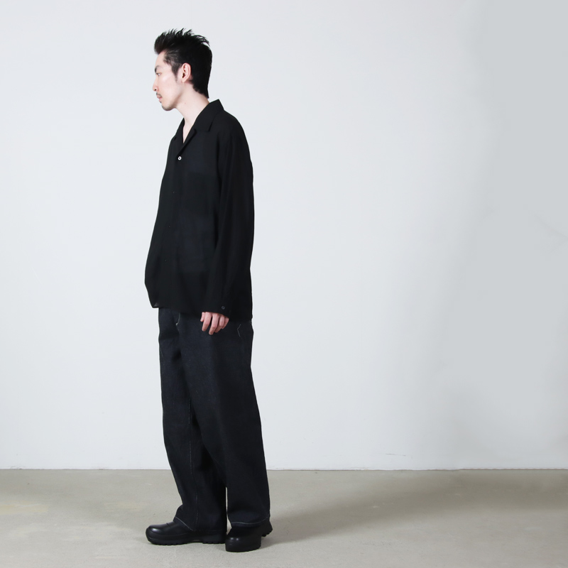 blurhms(�֥顼�ॹ) Silk-Co Voile Open-collar Shirt L/S