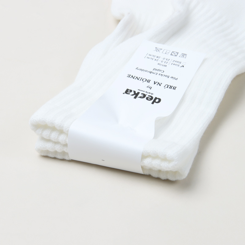 BRU NA BOINNE(֥롼ʥܥ) Pile Socks Embroidery/Cupid