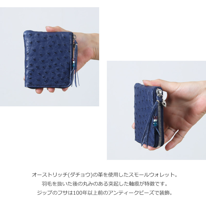BRU NA BOINNE(֥롼ʥܥ) Ostrich small wallet