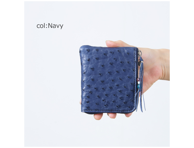 BRU NA BOINNE(֥롼ʥܥ) Ostrich small wallet