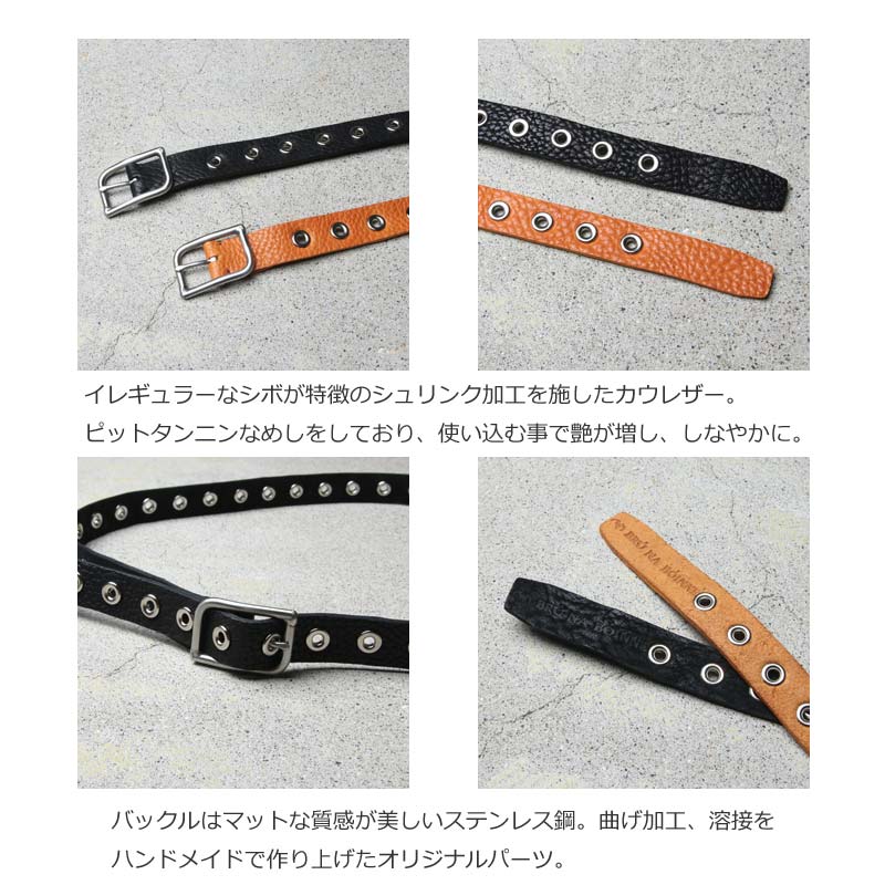 値下げ☆BRU NA BOINNE (ブルーナボイン)モアホールベルト　ブラック BRU NA BOINNE (ブルーナボイン) ノーモアホールベルト