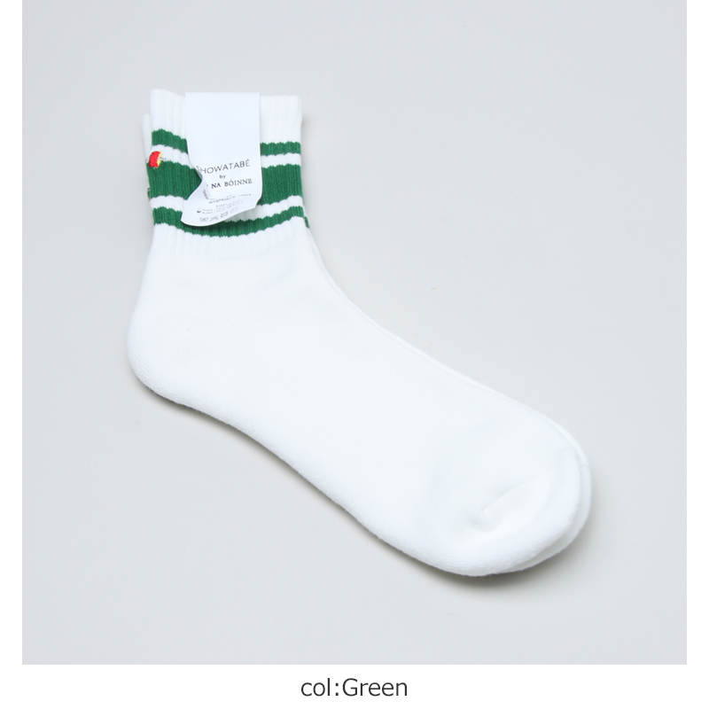 BRU NA BOINNE(�֥롼�ʥܥ���) Embroidery Skater Socks Weightlifting