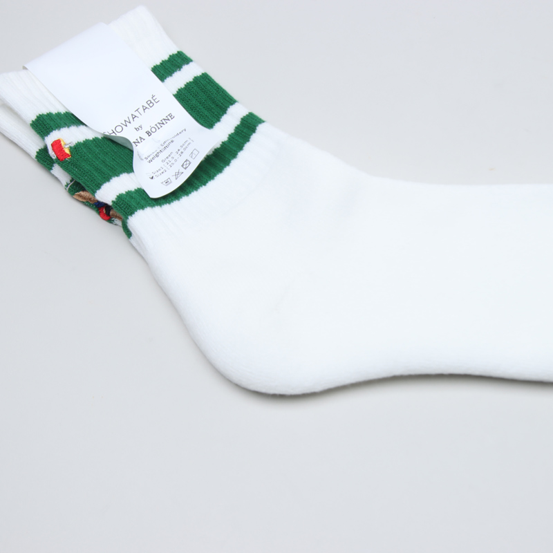 BRU NA BOINNE(�֥롼�ʥܥ���) Embroidery Skater Socks Weightlifting