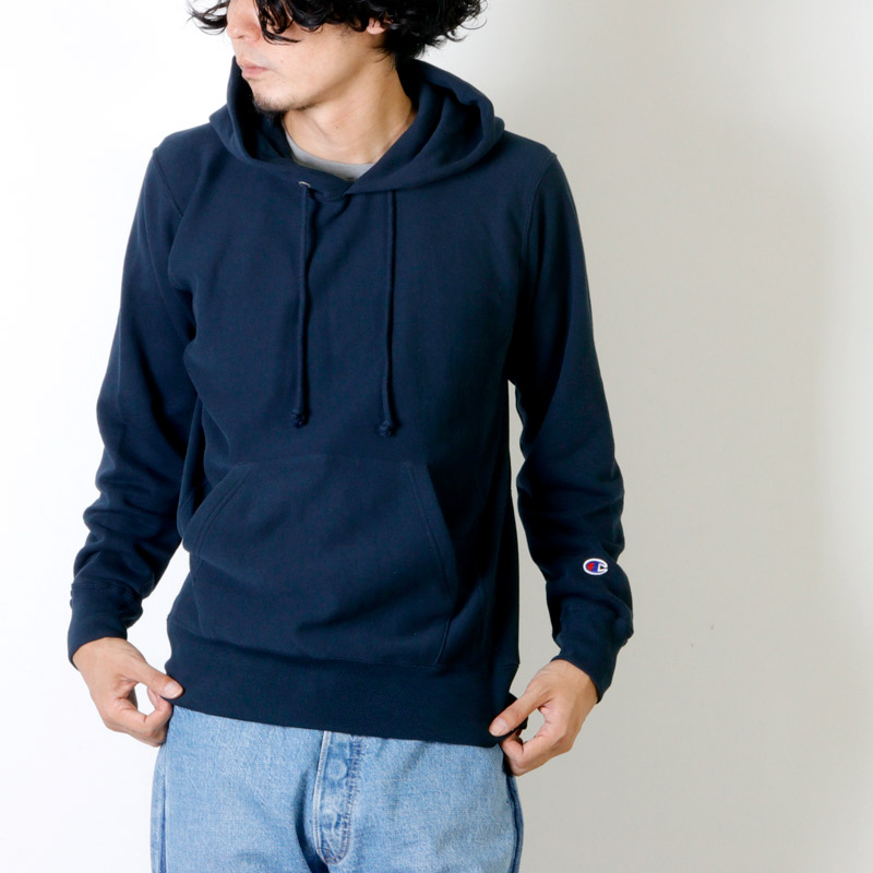 reverse weave hooded sweatshirt