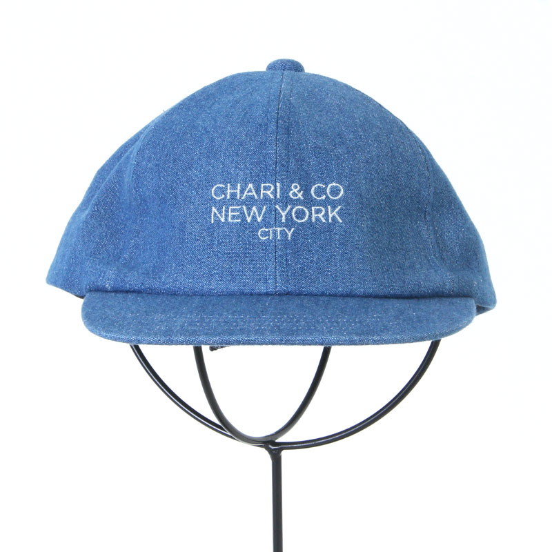 CHARI&CO (チャリアンドコー) GOTHAM LOGO DENIM SV 6PANEL CAP