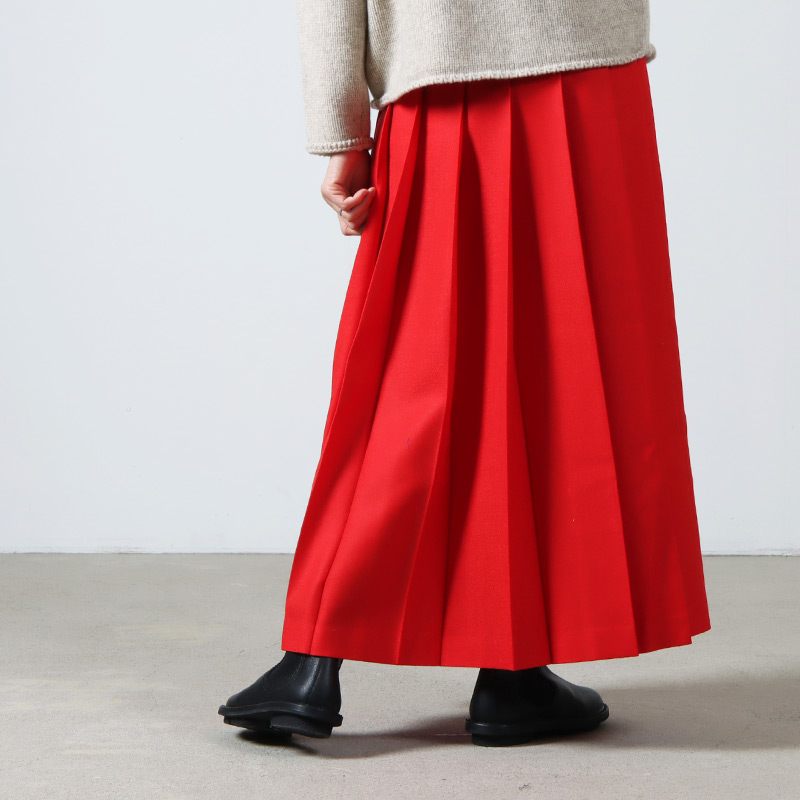 Charpentier de Vaisseau (シャルパンティエ ドゥ ヴェッソ) Brea Wool Pleated Skirt L-85 /  ウールプリーツスカート