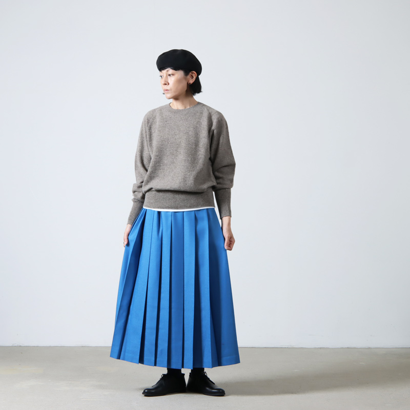 Charpentier de Vaisseau (シャルパンティエ ドゥ ヴェッソ) Brea Wool Pleated Skirt L-85 /  ウールプリーツスカート