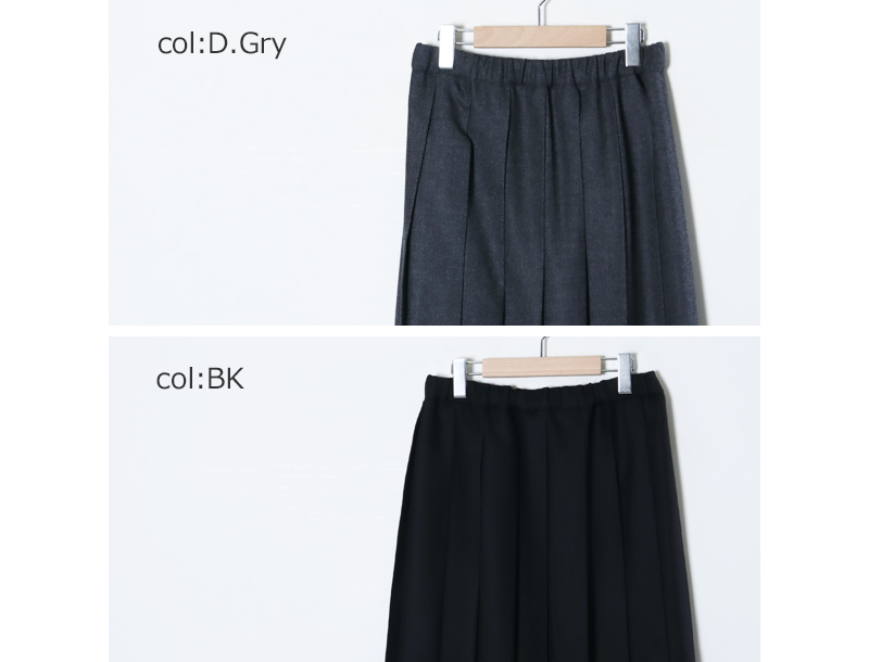 Charpentier de Vaisseau(ѥƥ ɥ å) Brisa Wool Pleated Skirt (L-77)