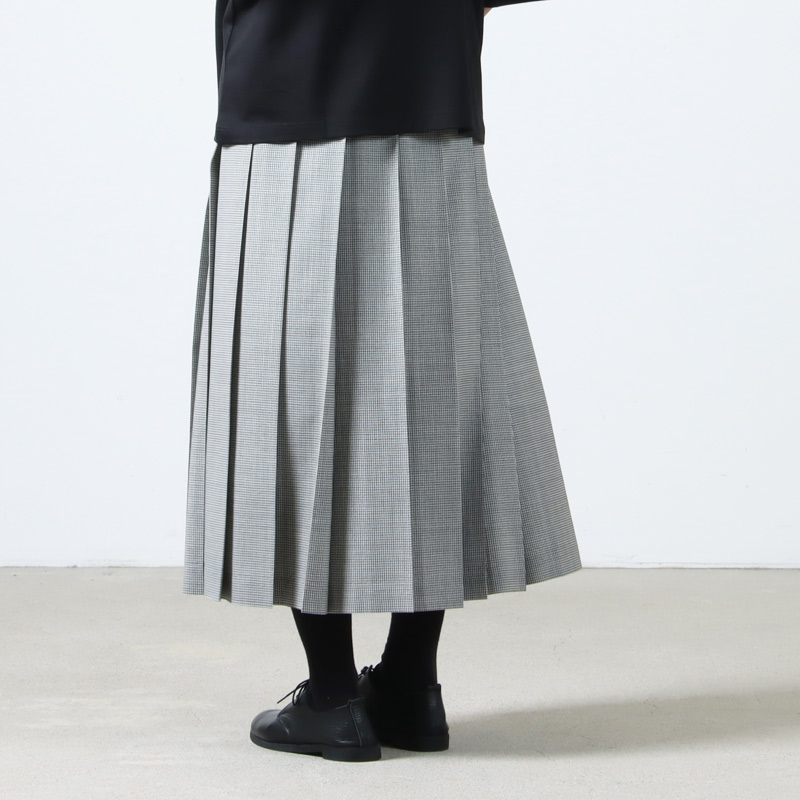 新品未使用　Charpentier de Vaisseau プリーツスカート Charpentier de Vaisseau / Pleated Skirt Wool Narrow ウールナロー