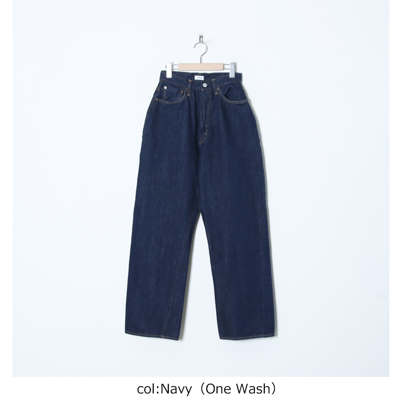 CIOTA() High-rise 5 Pocket Pants NavyOne Wash