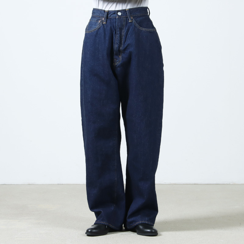 CIOTA() High-rise 5 Pocket Pants NavyOne Wash