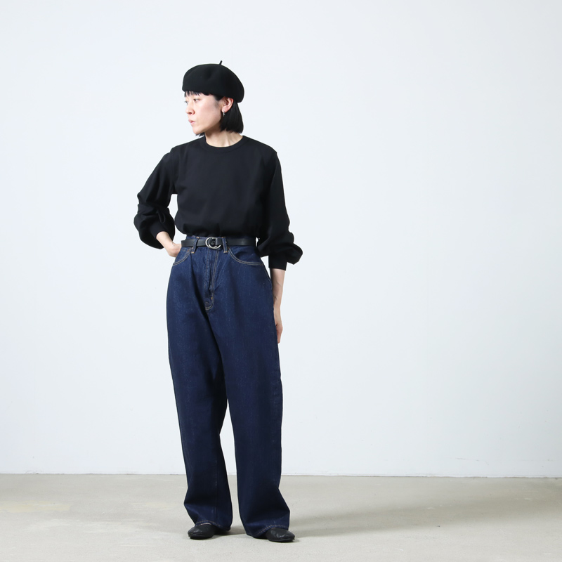 CIOTA() High-rise 5 Pocket Pants NavyOne Wash