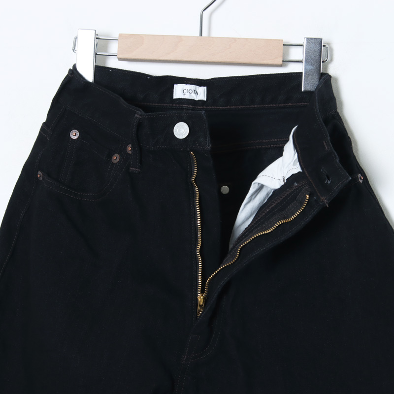 CIOTA() High-rise 5 Pocket Pants BlackOne Wash