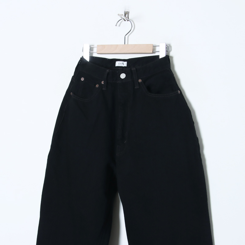 CIOTA() High-rise 5 Pocket Pants BlackOne Wash