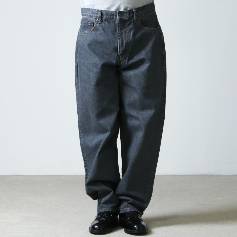 CIOTA (シオタ) グレー スビンコットン 13,5oz ワイドテーパードデニム